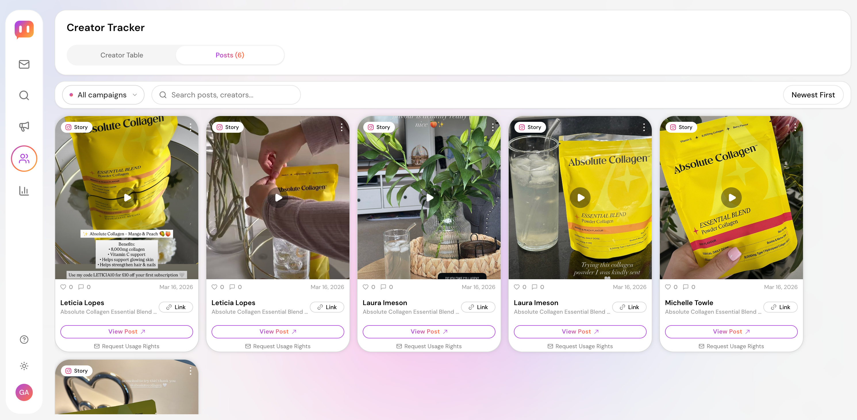 Cheerful Creator Tracker